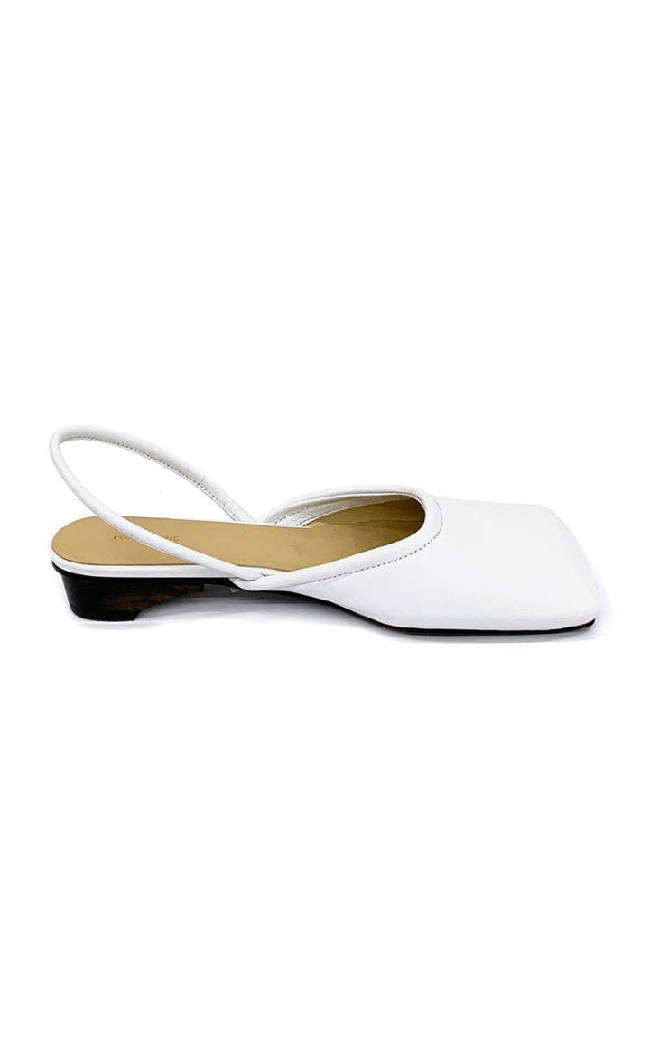 Moda Operandi Low Classic Leather Slingbacks
