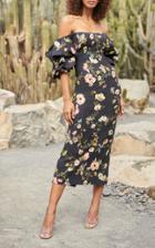Moda Operandi Monique Lhuillier Floral -printed Linen Dress