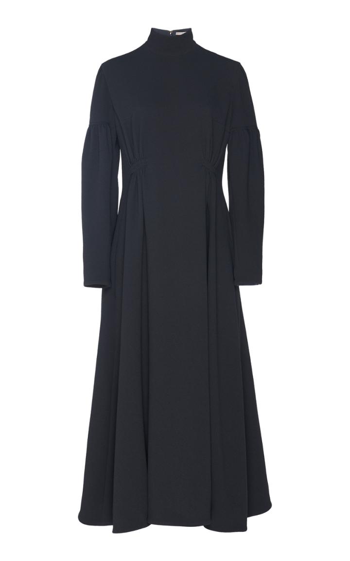 Emilia Wickstead Cerise Matelass-crepe Midi Dress