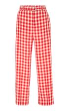 Red Valentino Gingham Print Trousers