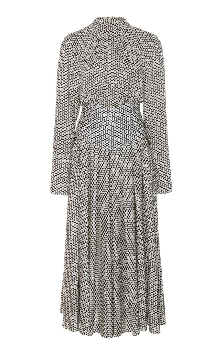 Diane Von Furstenberg High Neck Midi Dress