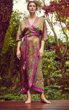 Moda Operandi Liberty London Sirena Galethea Floral-print Silk Wrap Dress Size: S/m