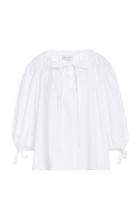 Mansur Gavriel Puffed-sleeve Cotton Top
