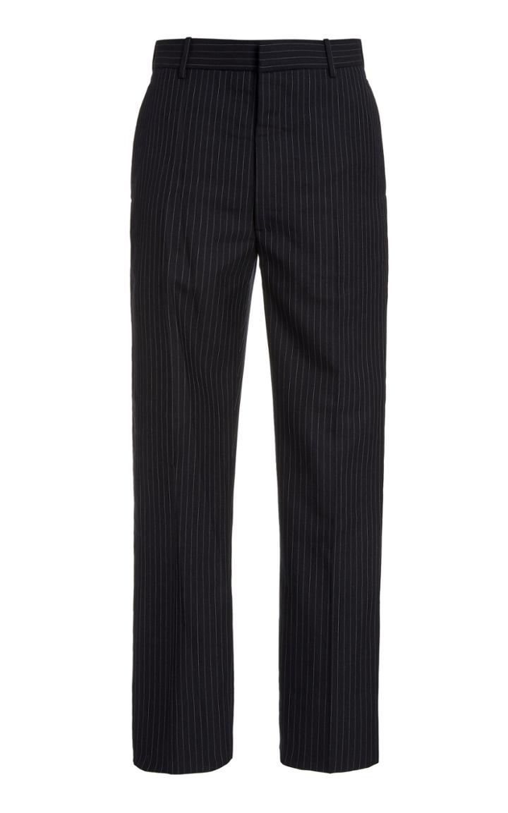 Alexander Mcqueen Pleated Cotton Slim-leg Pants