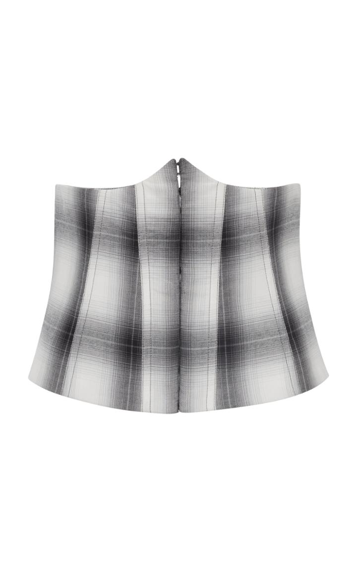 Jonathan Simkhai Plaid Corset