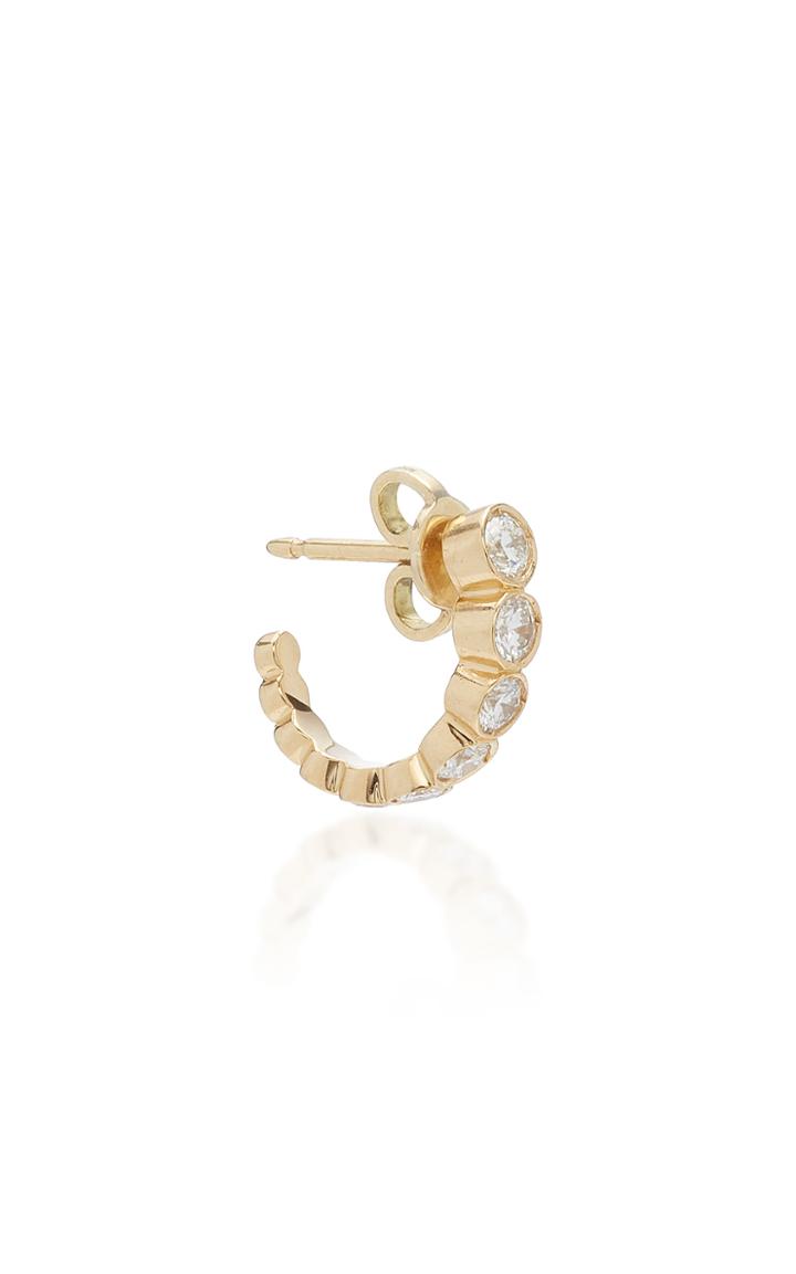 Moda Operandi Sophie Bille Brahe Boucle Ensemble 18k Gold Diamond Hoop Earring