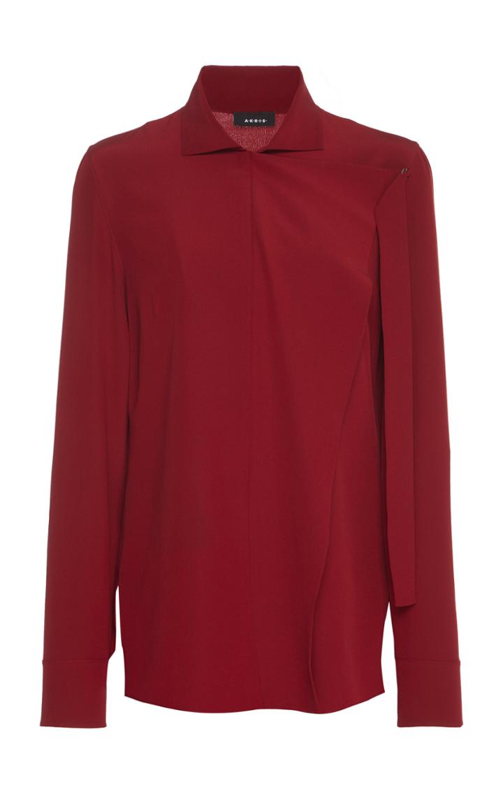 Akris Silk Crpe Blouse