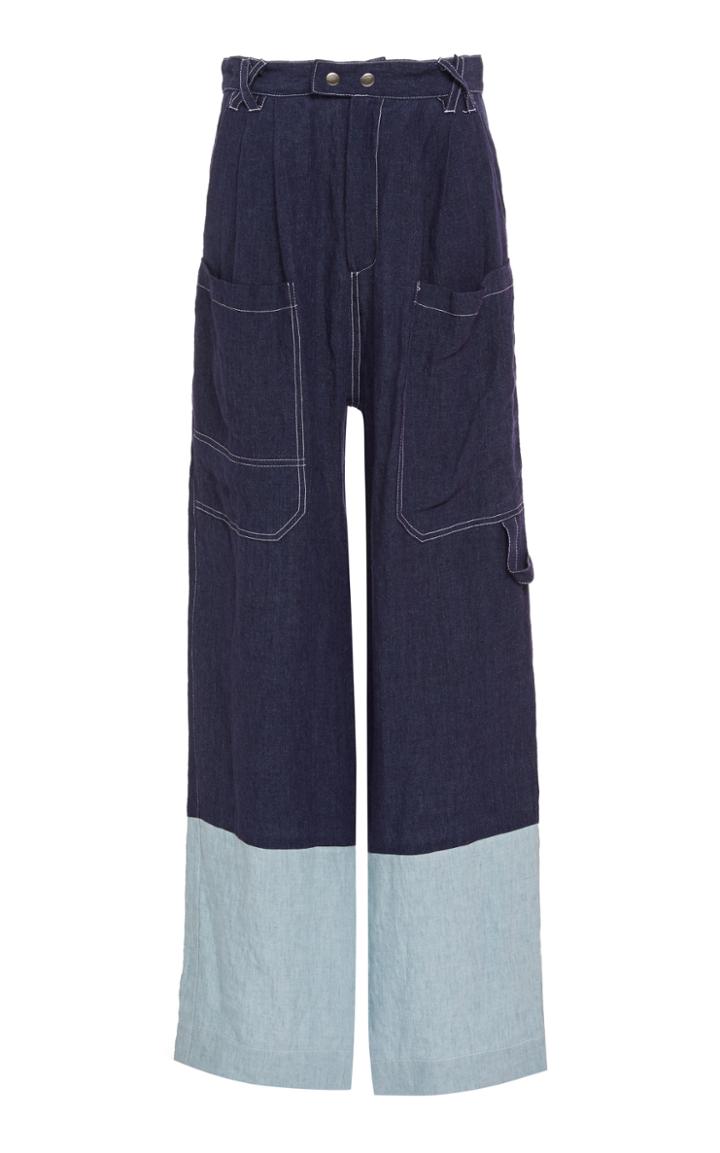 Sea Maxine Mid-rise Wide-leg Pants