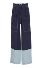 Sea Maxine Mid-rise Wide-leg Pants