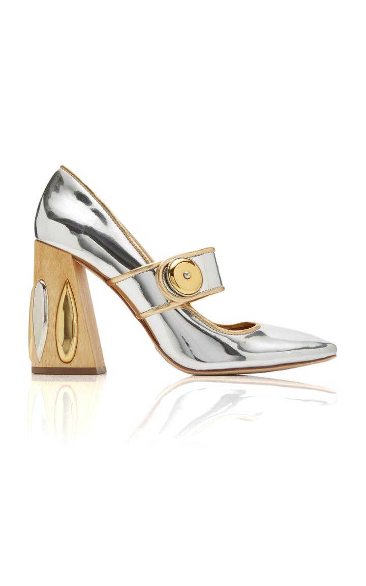 Tory Burch Madison Metallic Mary Jane Pumps