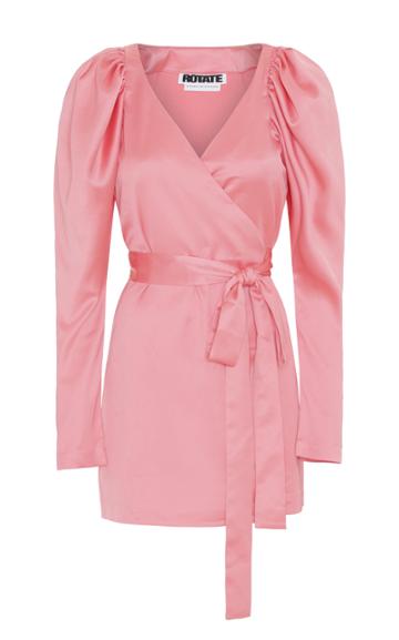 Rotate By Birger Christensen Tie Accented Mini Dress