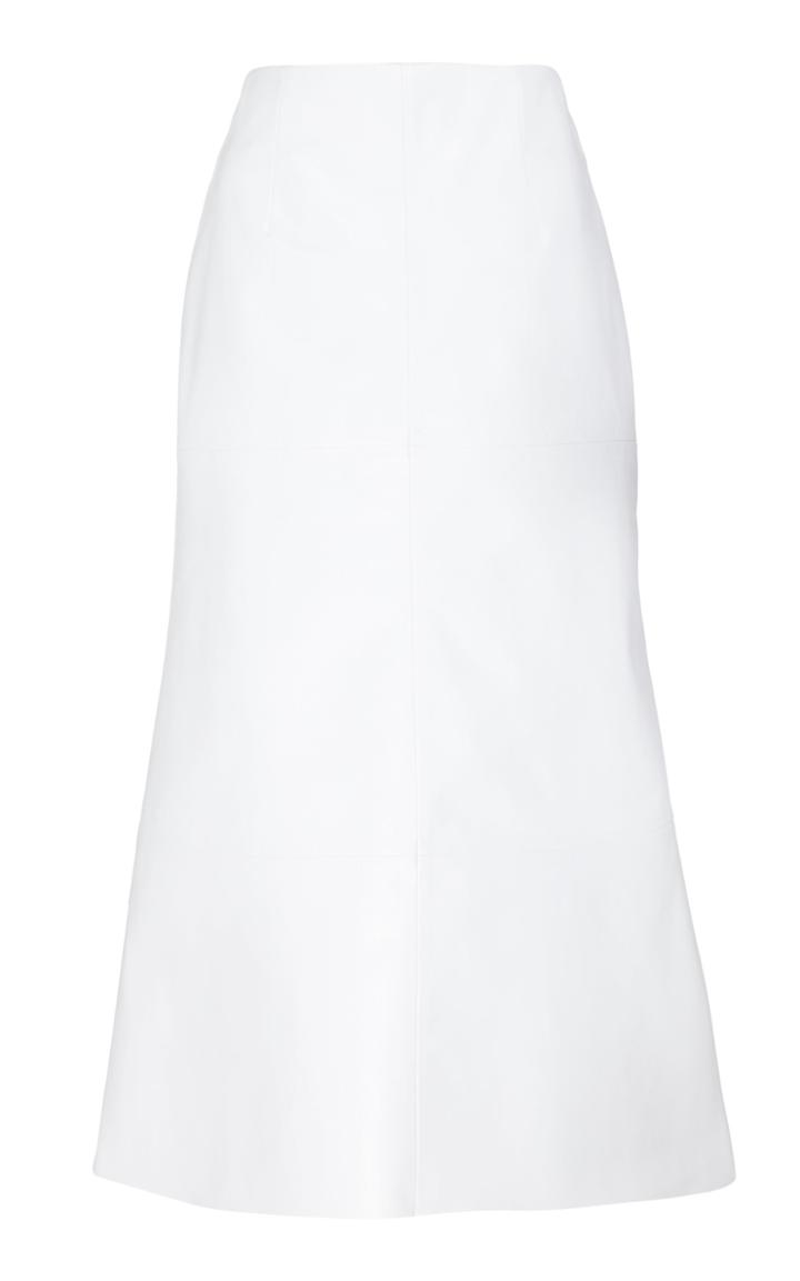 A.w.a.k.e. Mode Faux Leather Midi Skirt