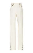 Oscar De La Renta High-waisted Wool-blend Straight-leg Pants Size: 4