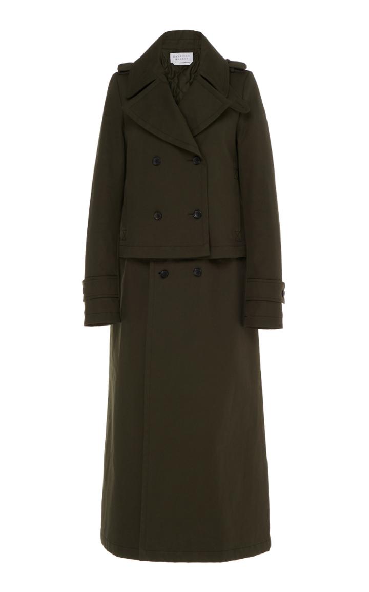Gabriela Hearst Gusev Deconstructed Cotton Trench Coat