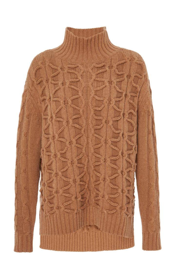 Lela Rose Knit Wool-cashmere Sweater
