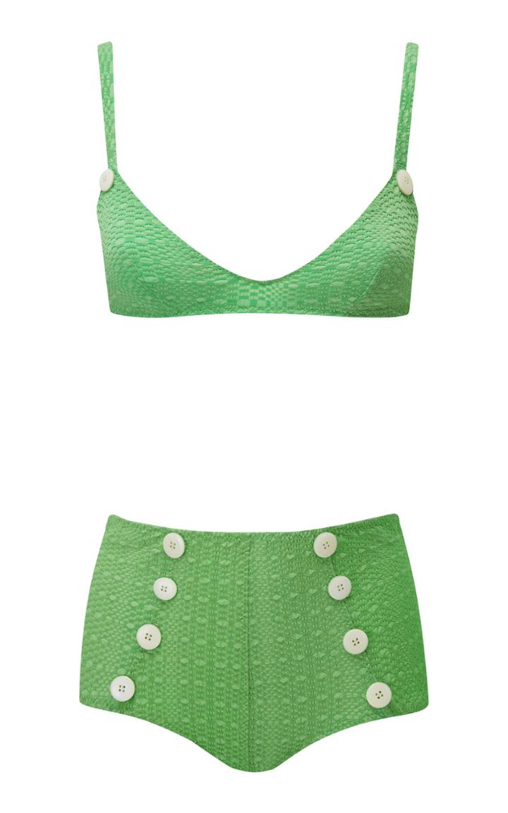 Lisa Marie Fernandez Magdalena High-waisted Bikini
