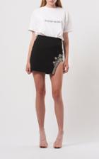 Moda Operandi David Koma Crystal-embellished Crepe Mini Skirt