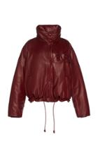 Salvatore Ferragamo Plonge Nappa Leather Puffer Jacket
