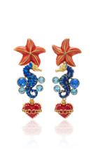 Dolce & Gabbana Crystal Sea Horse Earrings
