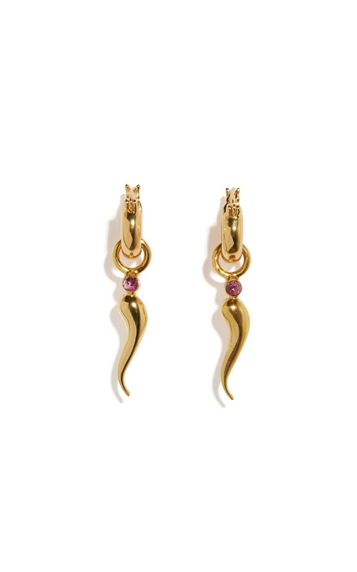 Moda Operandi Lizzie Fortunato Cornetto Charm Earrings