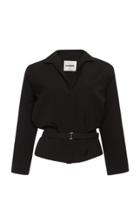 Moda Operandi Jil Sander Long Sleeve Collared Wool Shirt