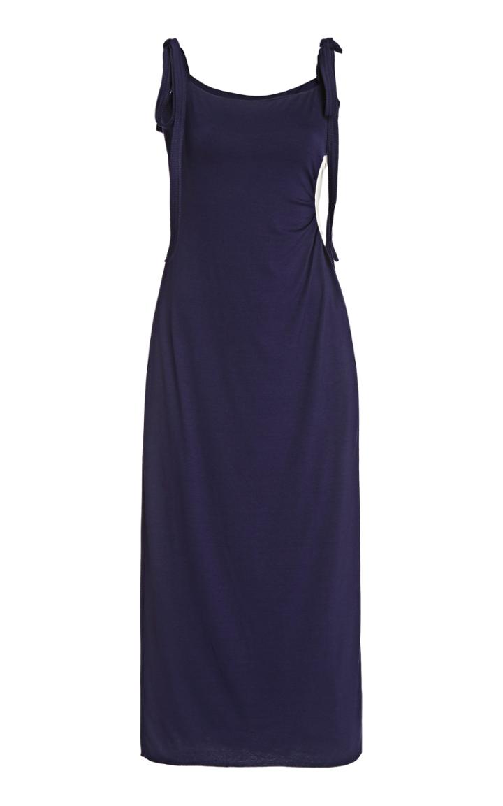 Johanna Ortiz Off Road Cutout Detail Midi Dress