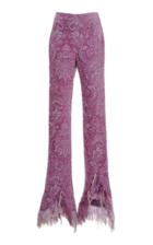 Moda Operandi Acne Studios Piamme Frayed Floral Chenille Flared Trousers