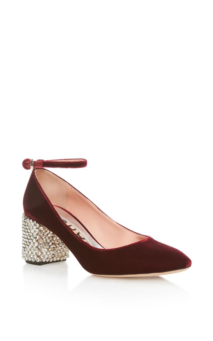 Rochas Mary Jane With Embellished Heel