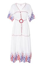 Gl Hrgel Embroidered Short Sleeve Dress
