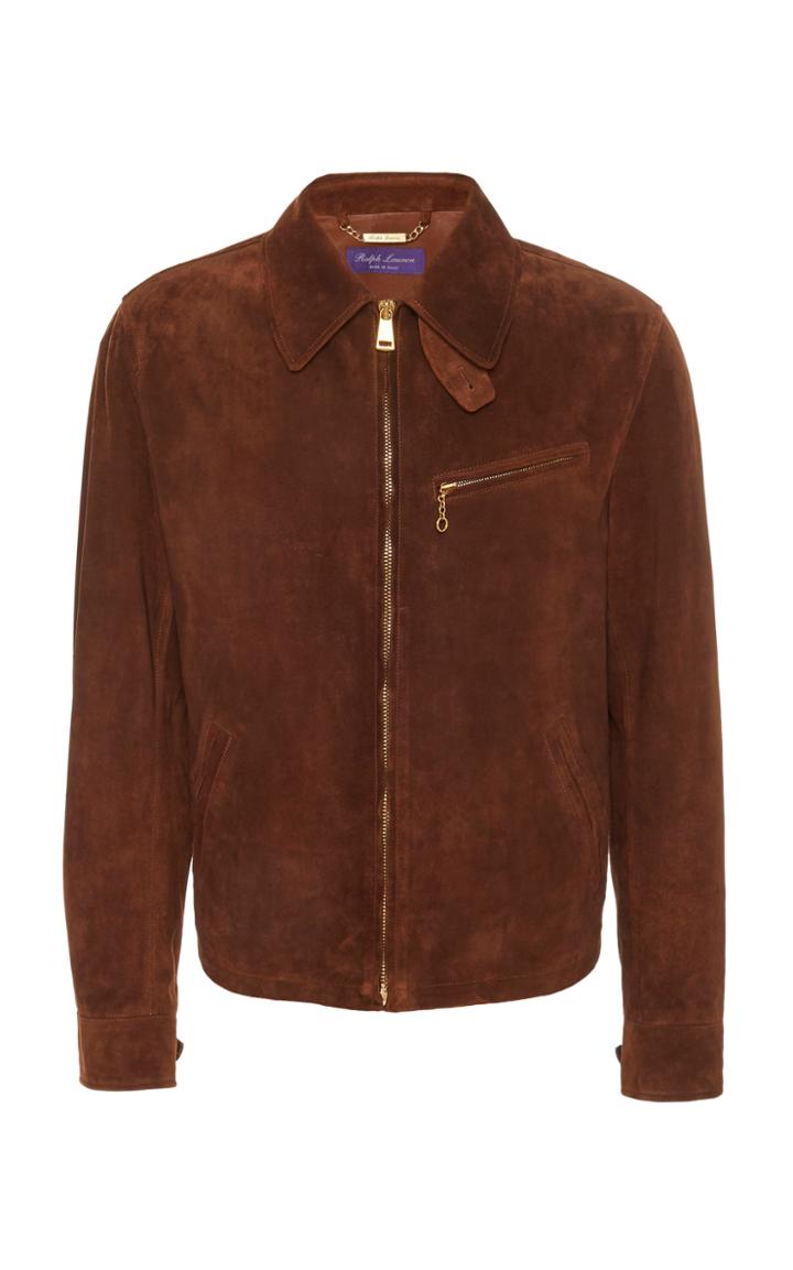 Ralph Lauren Richland Newbo Suede Jacket