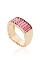 Moda Operandi Jane Taylor Cirque Large Baguette Square Stacking Band With Rhodolite