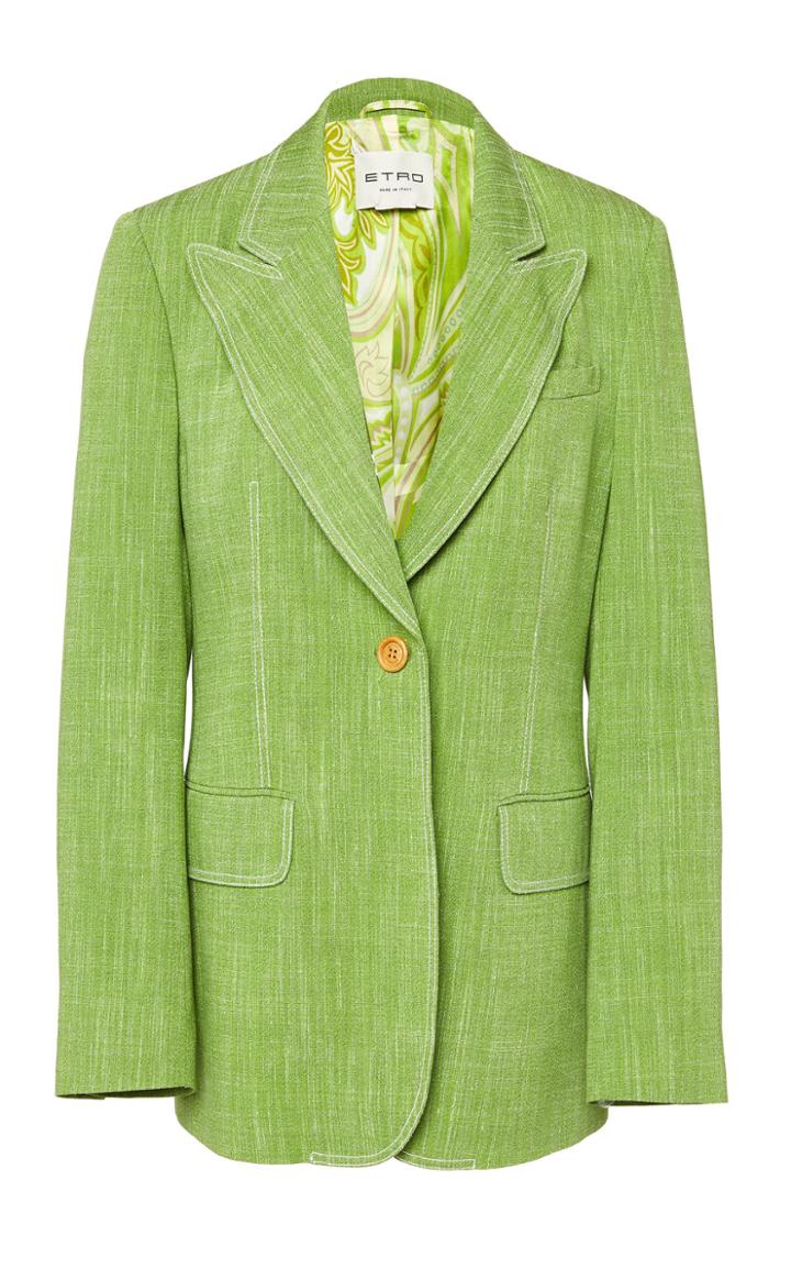 Etro Single-button Twill Blazer