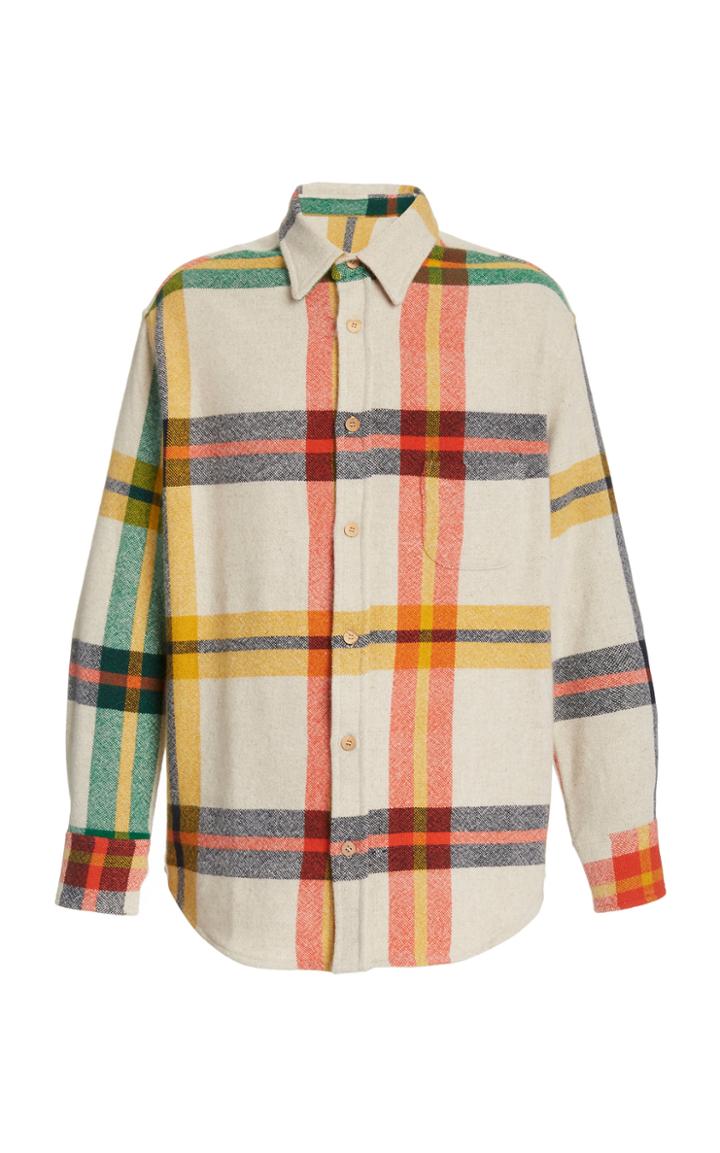 The Elder Statesman Tartan Woven Shirt