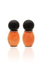 Sorab & Roshi Double Stone Coral Earrings