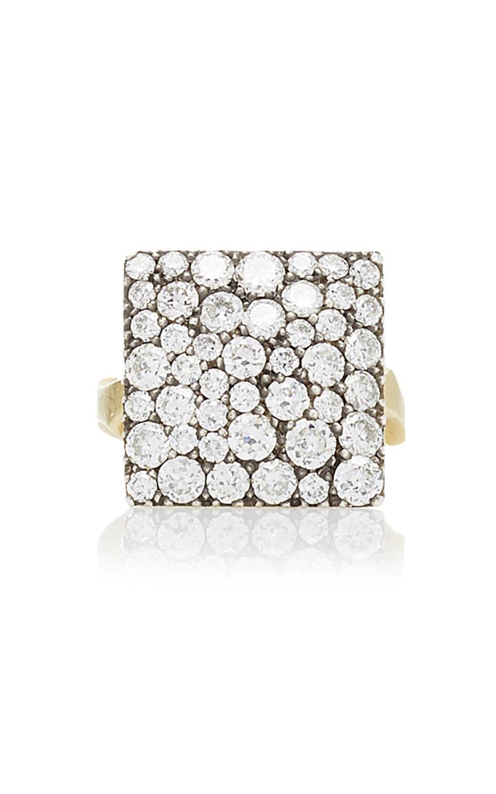 Sylva & Cie Square Old Euro Ten Table Ring