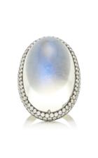 Moda Operandi Stephen Russell One Of A Kind 18k Yellow Gold Diamond & Moonstone Ring