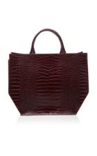 Trademark Crocodile Embossed Collapsible Tote