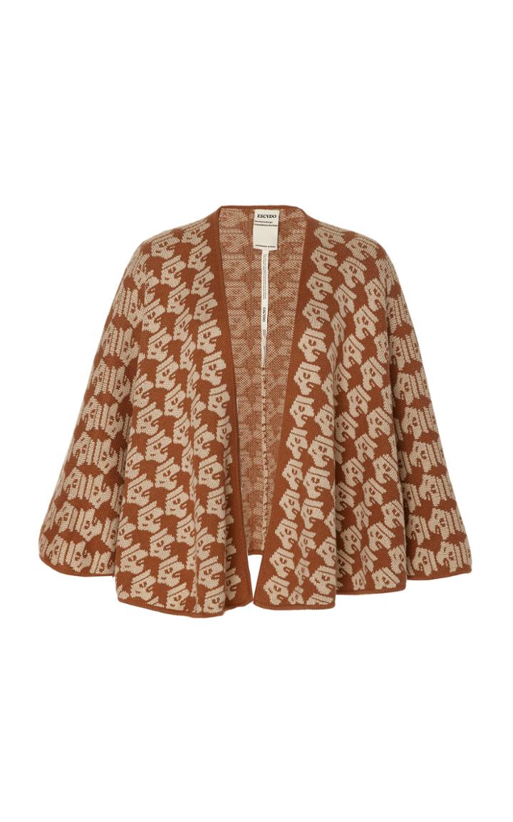 Escvdo Cara Cotton Jacquard Print Shawl