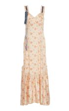 Loveshackfancy Soroya Tie-detailed Floral-print Silk Dress