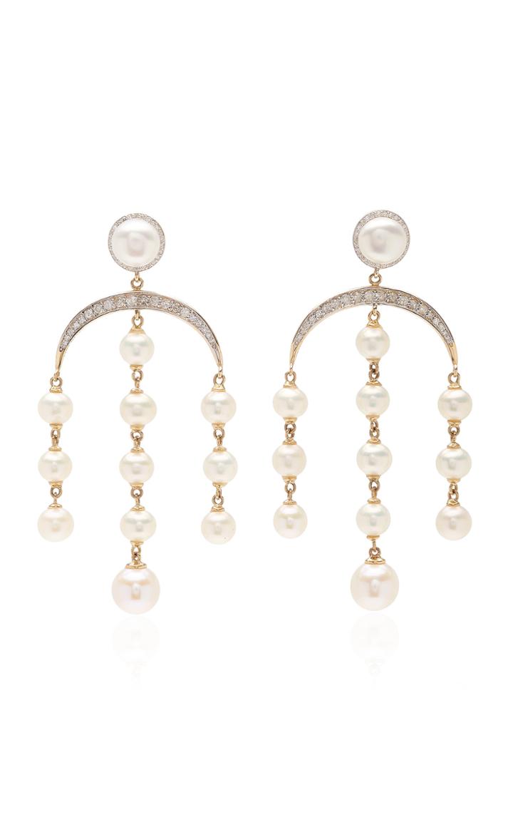 Moda Operandi Mateo 14k Yellow Gold Crescent Moon Statement Earrings