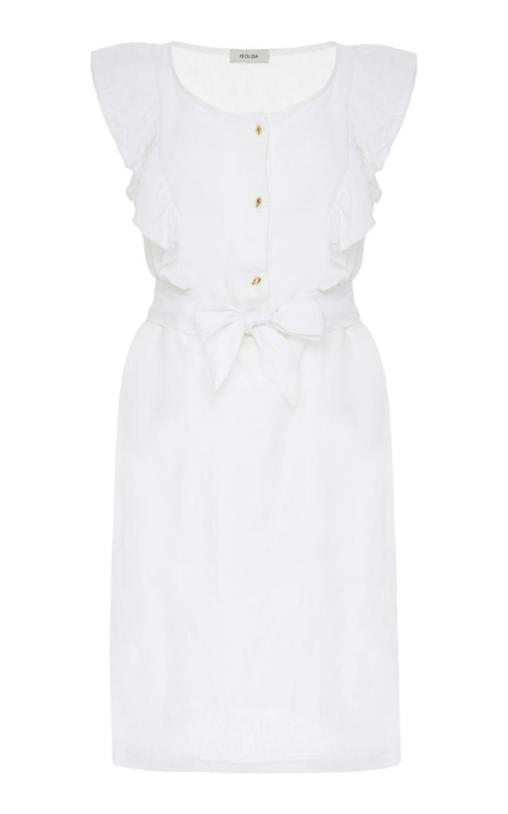 Isolda Stephanie Ruffle Bow Dress