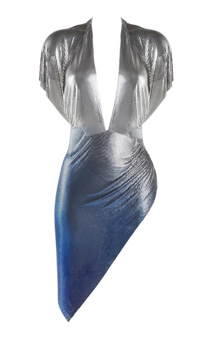 Fannie Schiavoni Jennifer Mesh Wrap Dress