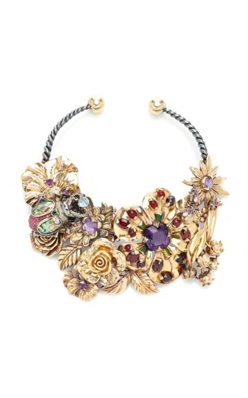 Moda Operandi Sylvie Corbelin 18k Yellow Gold Matin De Mai Fleuri Necklace