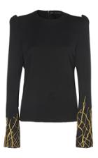 Haider Ackermann Embroidered 3d Shoulder Top