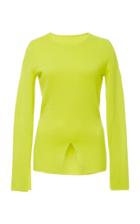 Jeffrey Dodd Crew Neck Front Slit Sweater