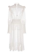 Philosophy Di Lorenzo Serafini Accent Sleeve Embroidered Tulle Dress