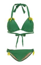 Adriana Degreas Solid Long Triangle Bikini Set