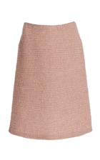 Luisa Beccaria Virgin Wool Tweed A-line Mini Skirt