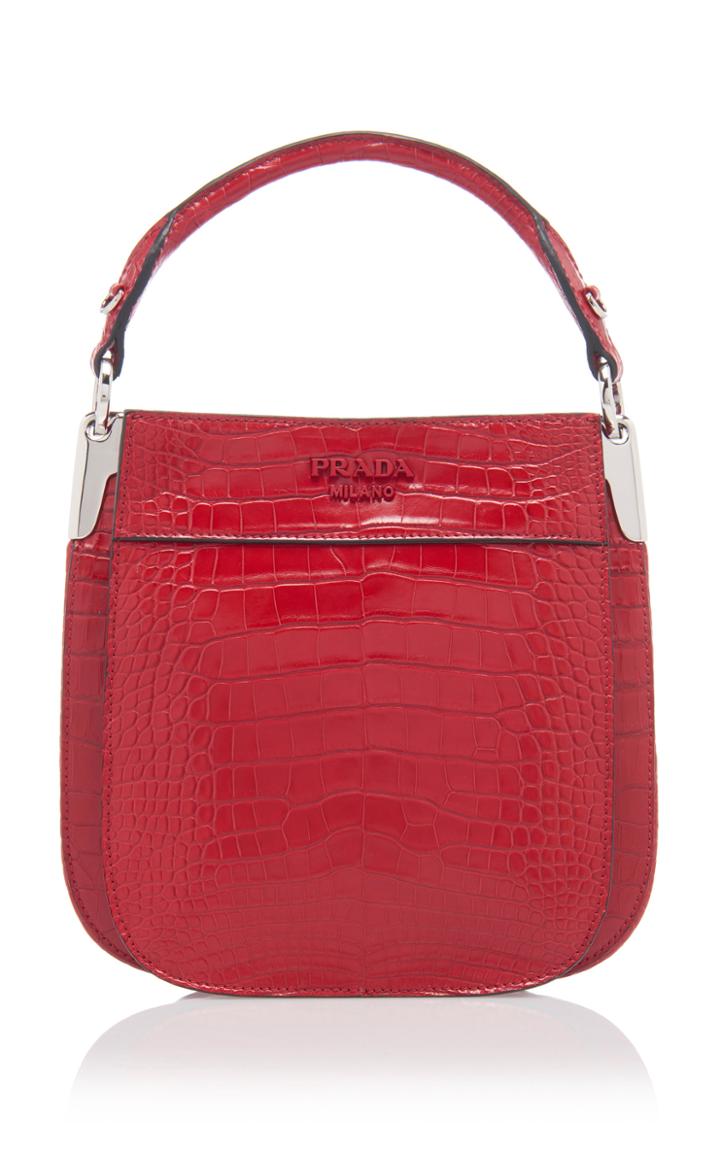 Prada Crocodile Bucket Bag