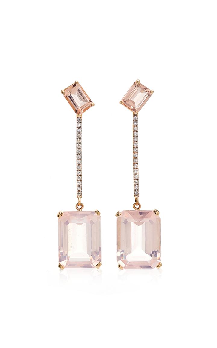 Mateo White Gold And Multi-stone Earrings